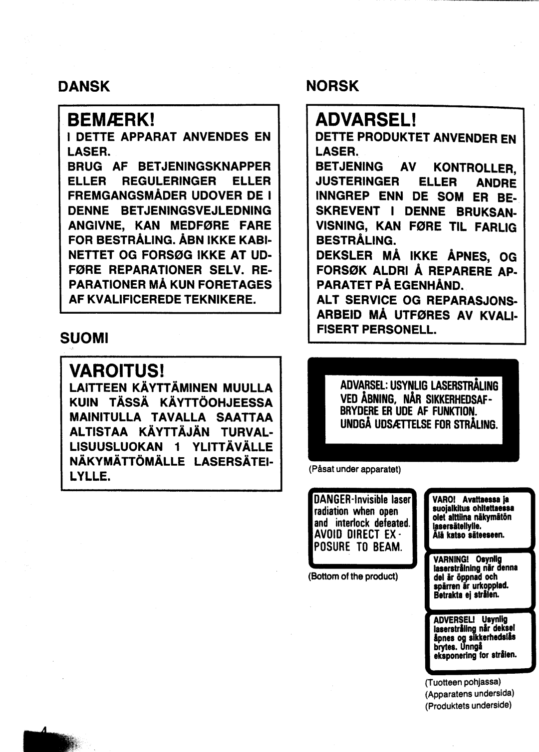 Panasonic SL-XP350 manual 