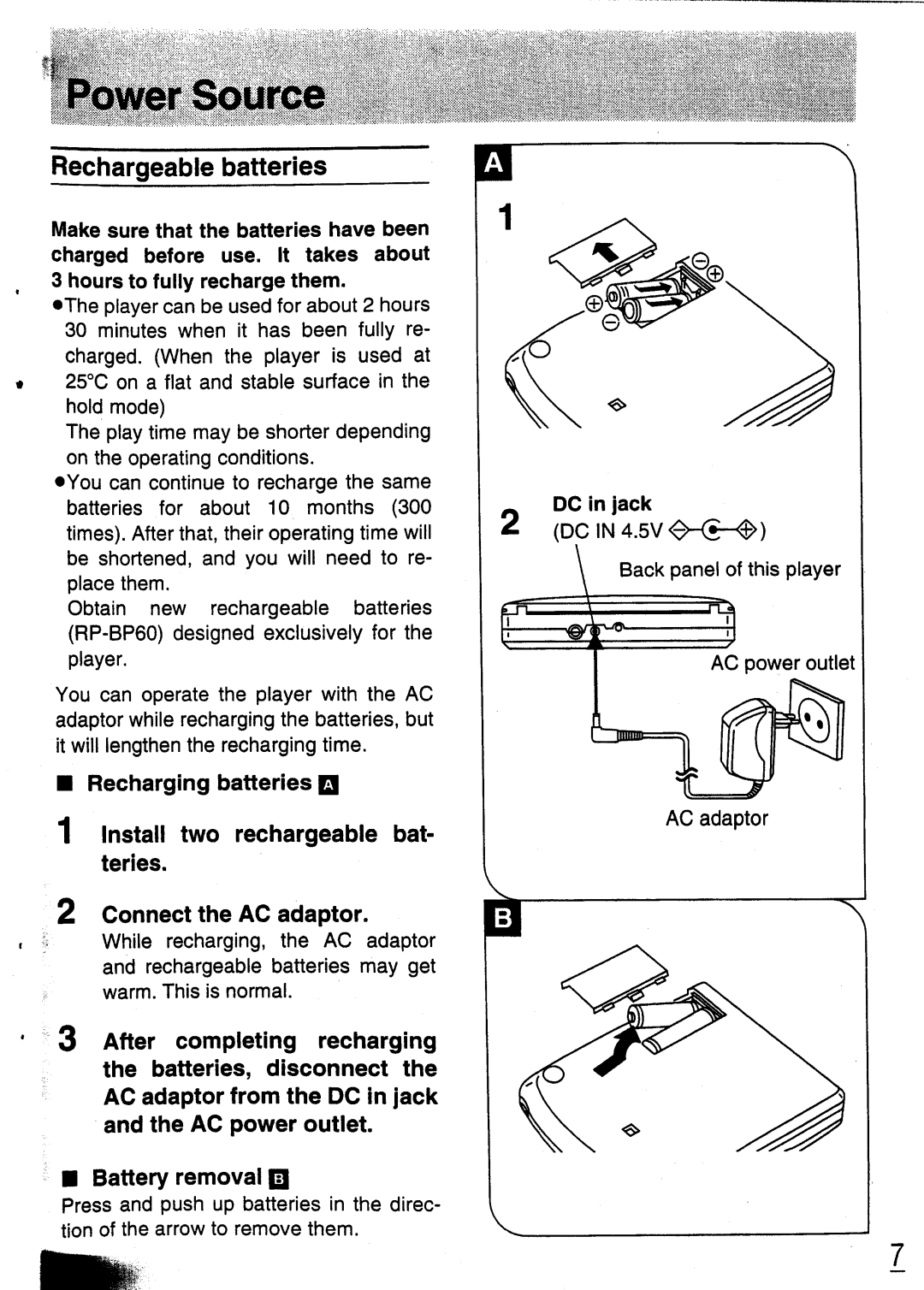 Panasonic SL-XP350 manual 