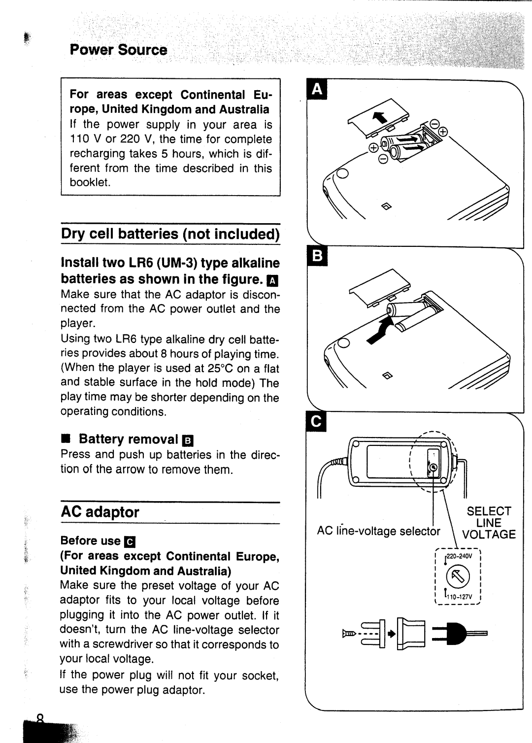 Panasonic SL-XP350 manual 