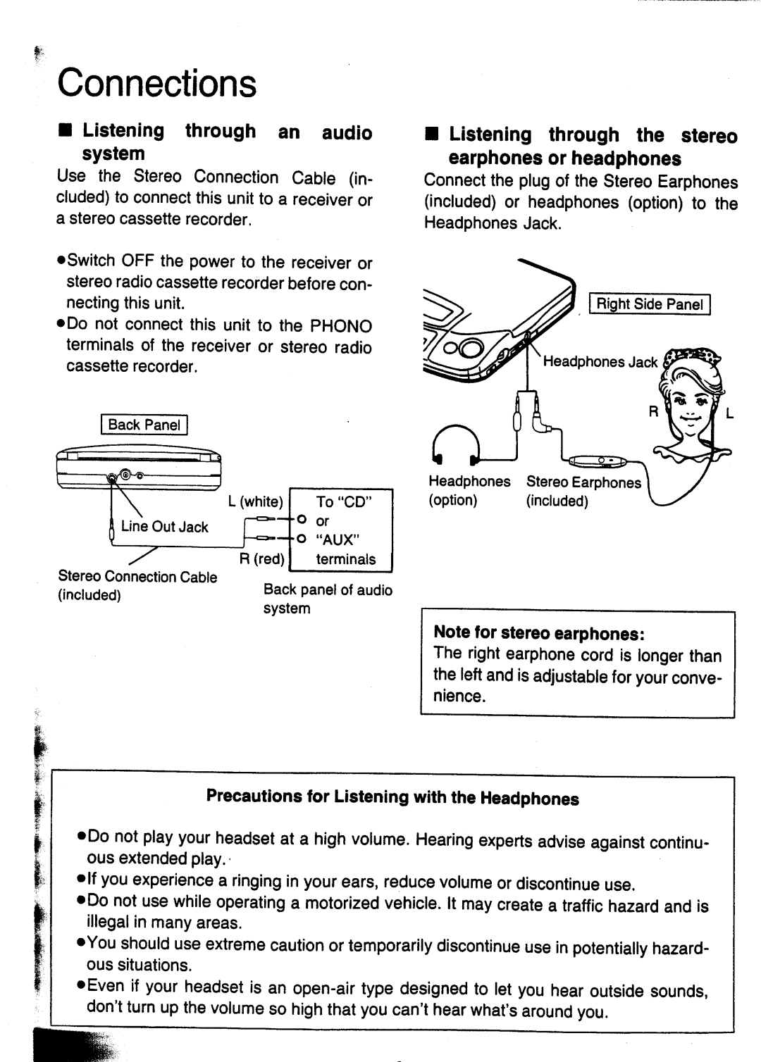 Panasonic SL-XP505 manual 