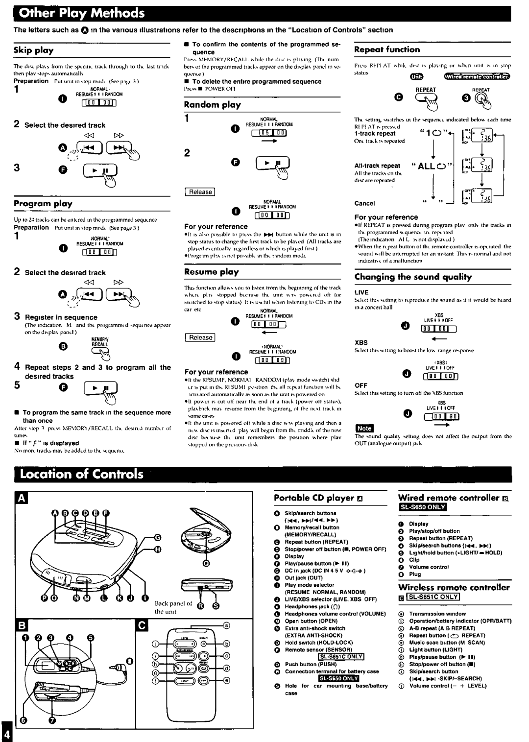 Panasonic SLS650, SLS651C manual 