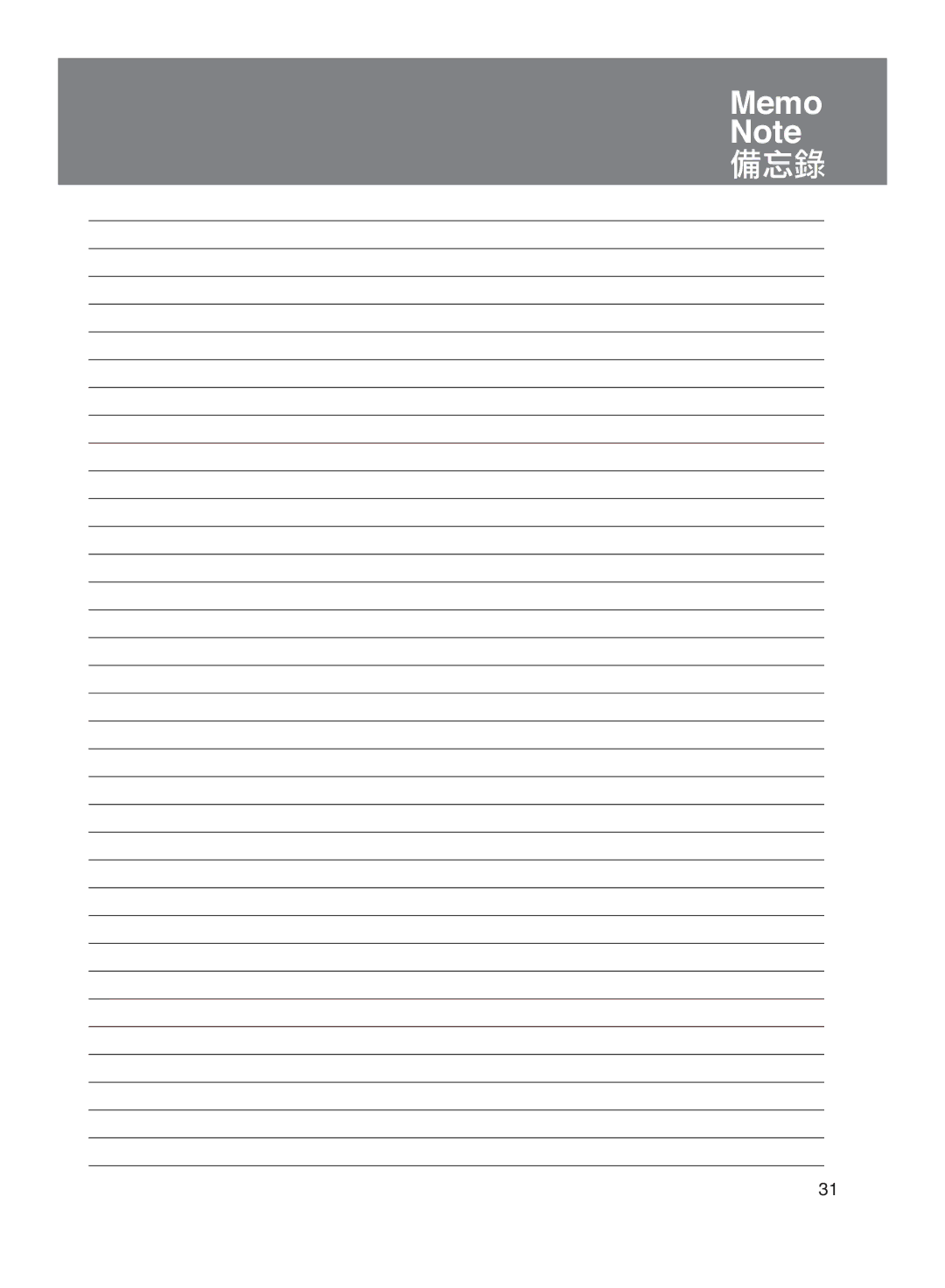 Panasonic SR-DE102 manuel dutilisation Memo Note 