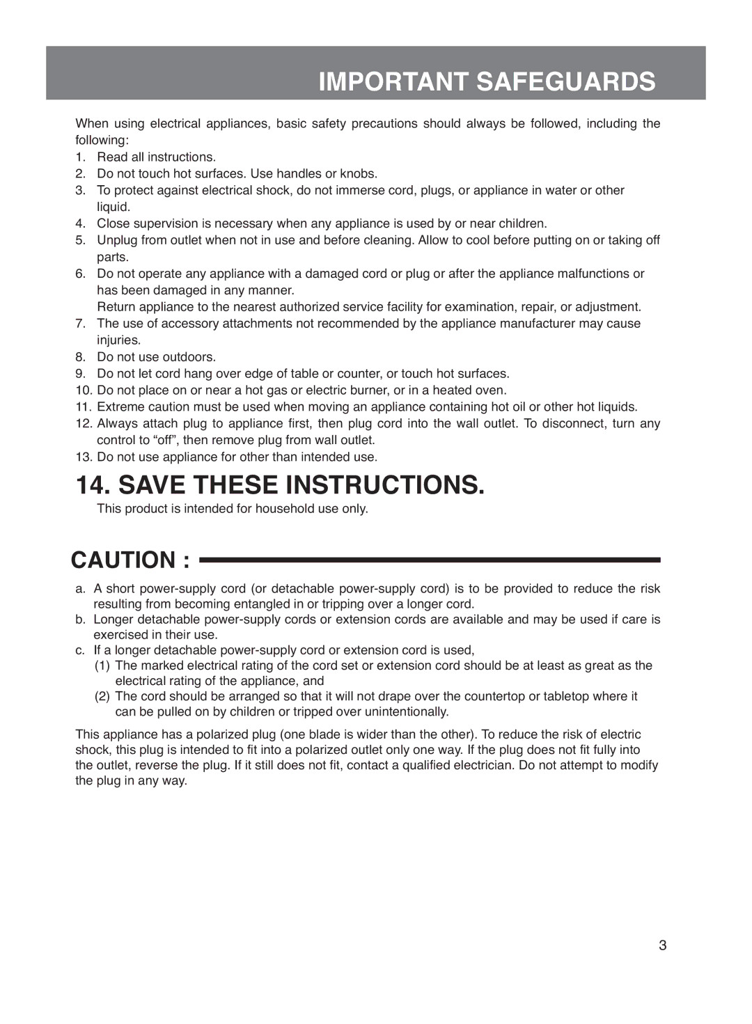 Panasonic SR-DG182, SR-DG102 manuel dutilisation Important Safeguards 