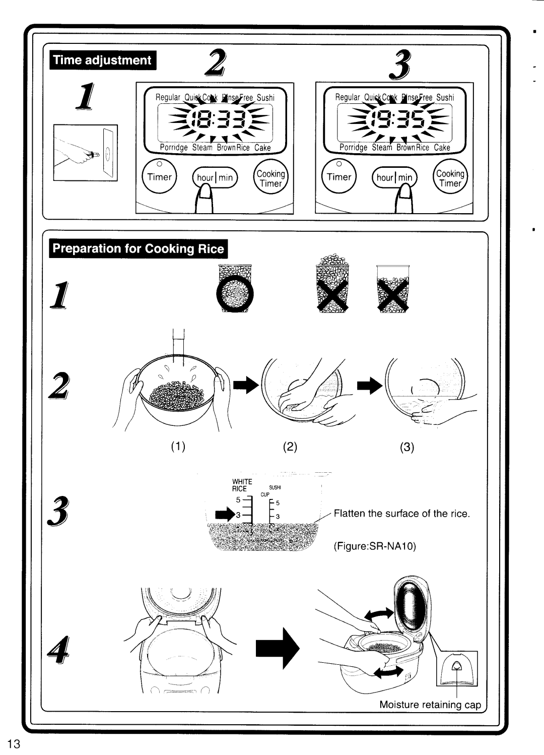 Panasonic SR-NA18, SR-NA10 manual 