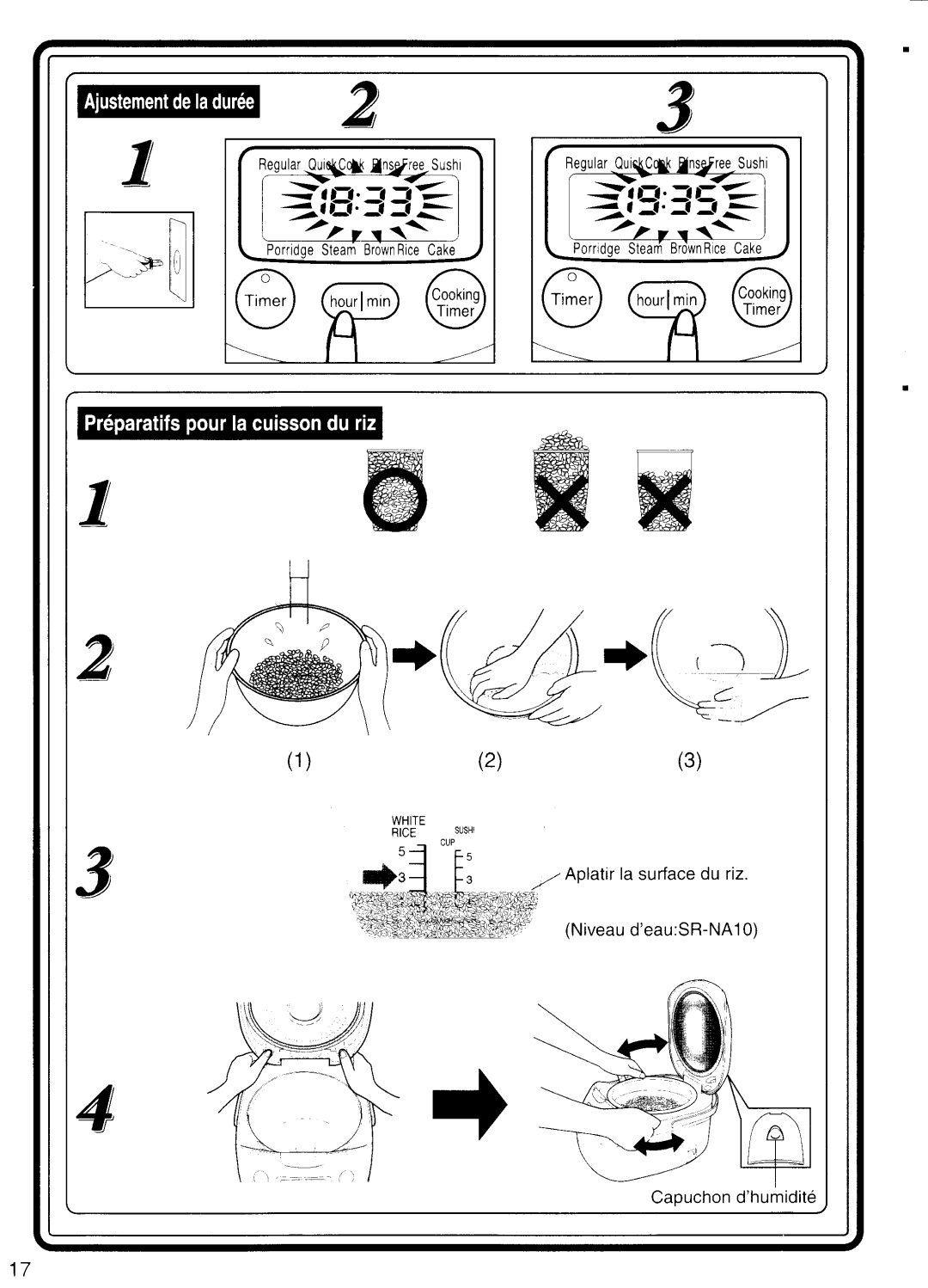 Panasonic SR-NA18, SR-NA10 manual 