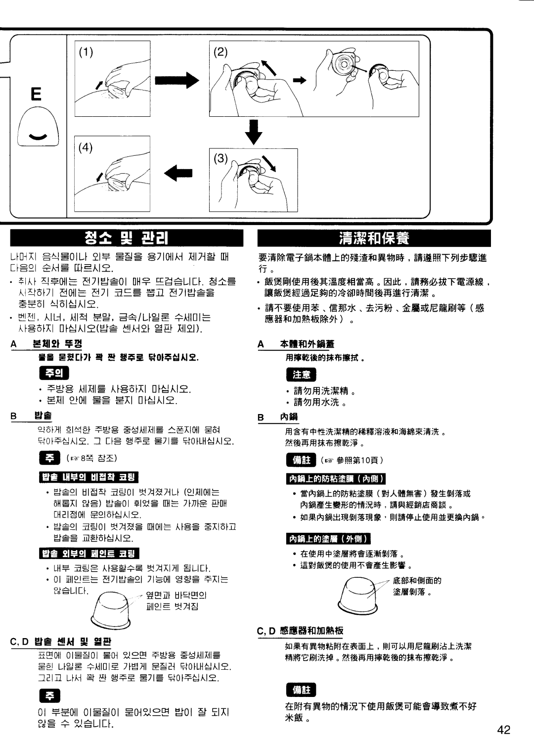 Panasonic SR-NA10, SR-NA18 manual 