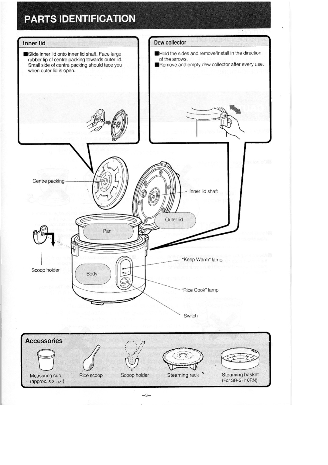 Panasonic SR-SH10RN manual 