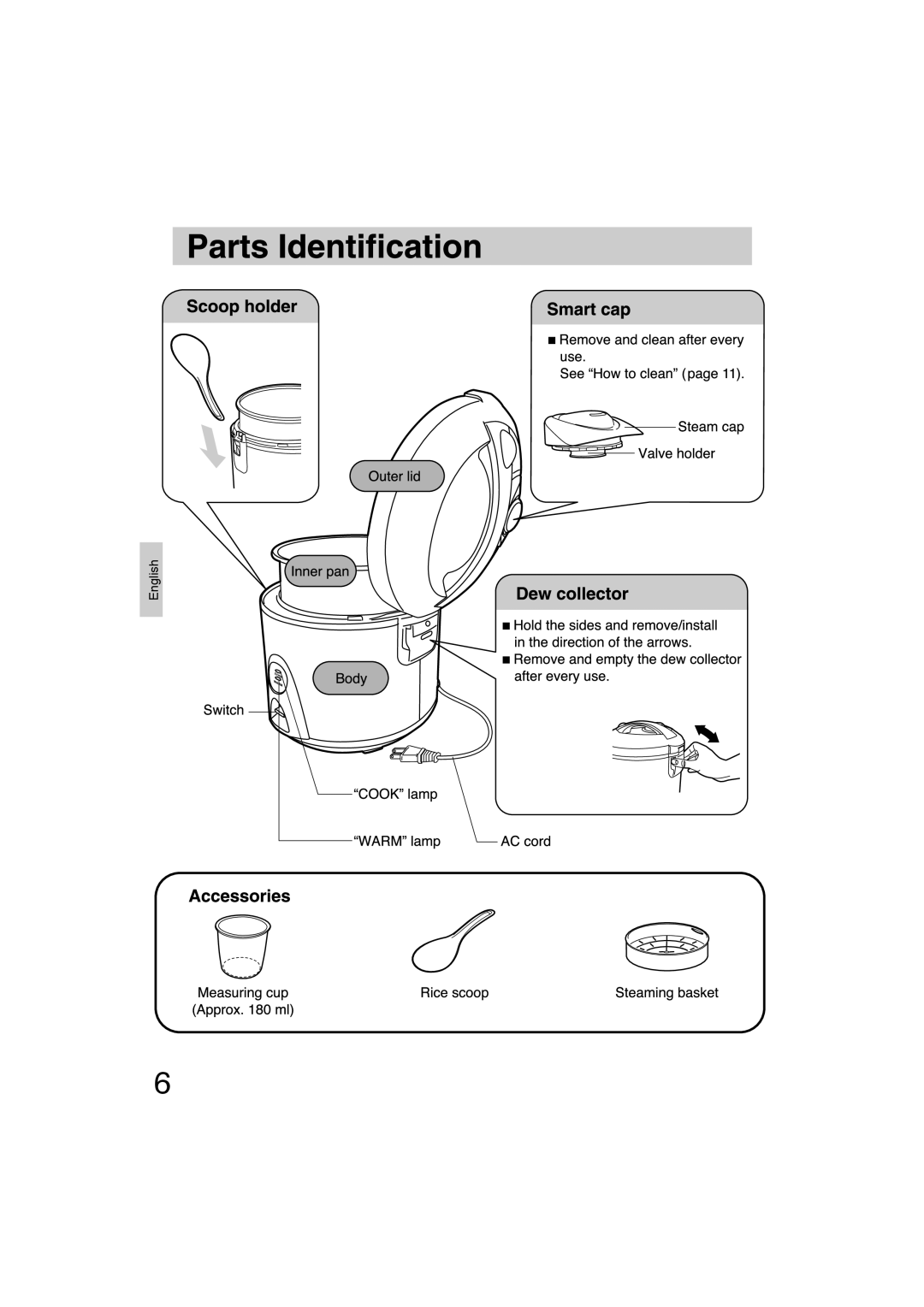 Panasonic SR-TEG10, SR-TEG18 manuel dutilisation English 