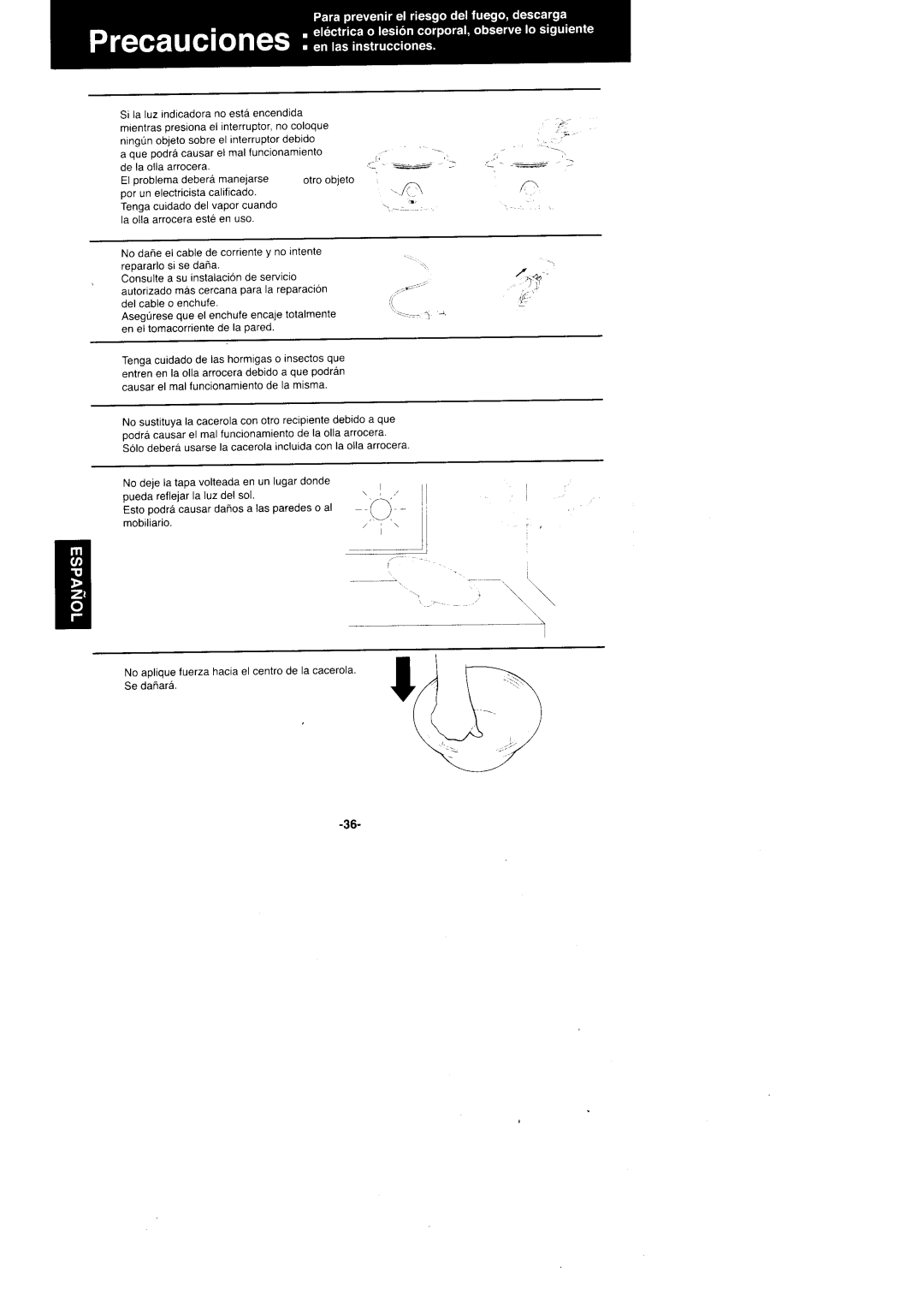 Panasonic SR'GO6FG/SR.G10FG/SR.GI8FG manual 