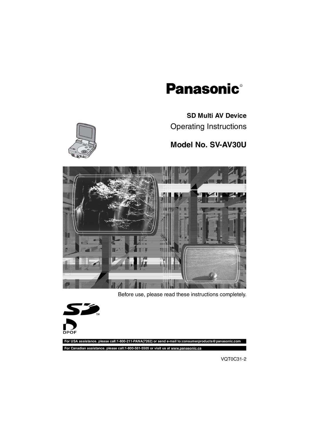 Panasonic manual Model No. SV-AV30U 