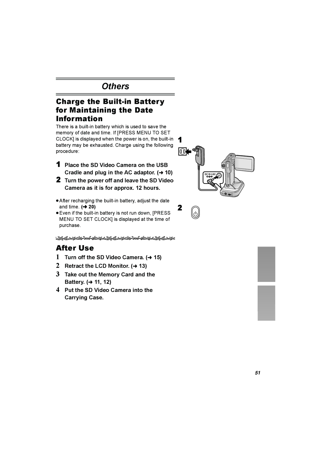 Panasonic SV-AV50 operating instructions Others, After Use 