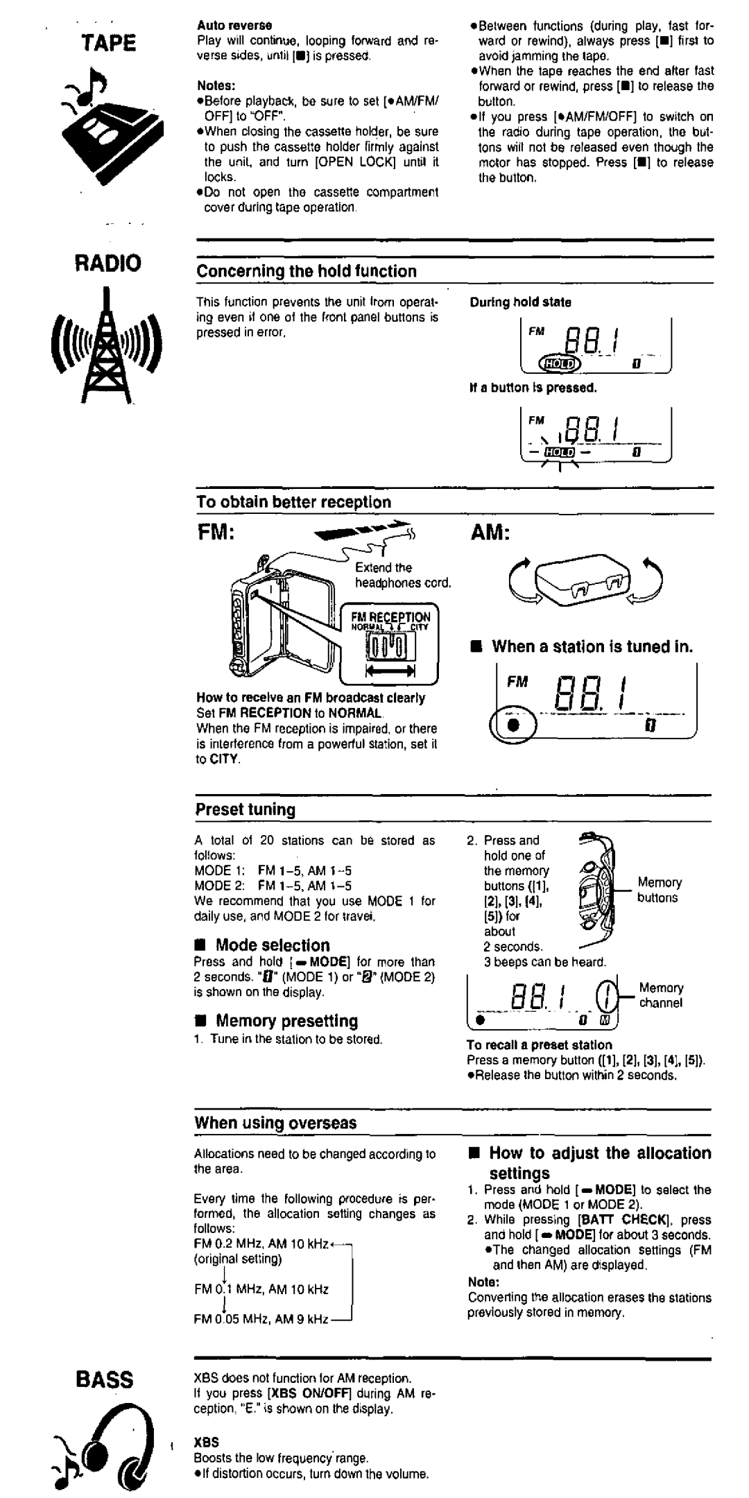 Panasonic SW44V manual 