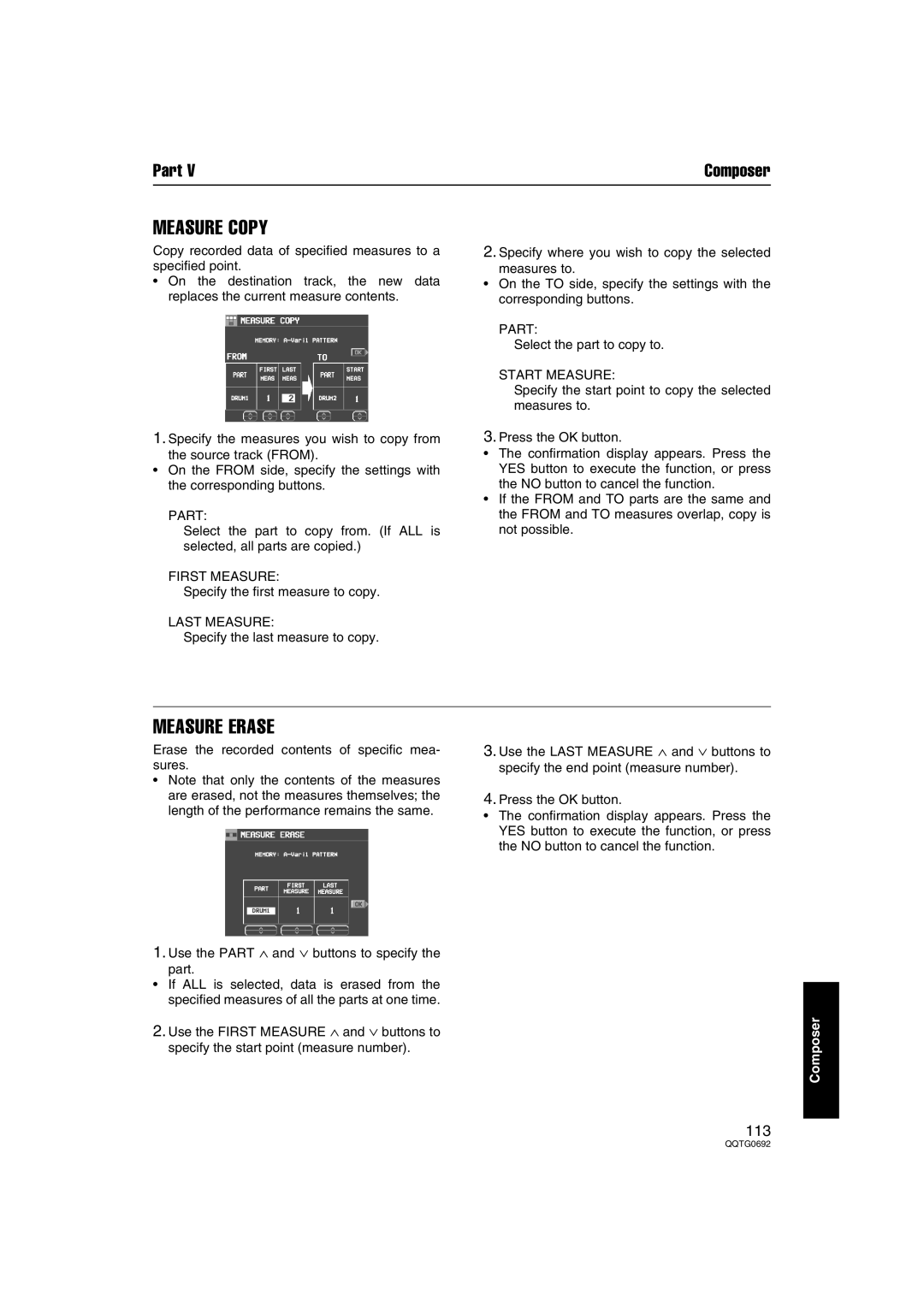 Panasonic SX-KN2400, SX-KN2600 manual Measure Copy, Part 