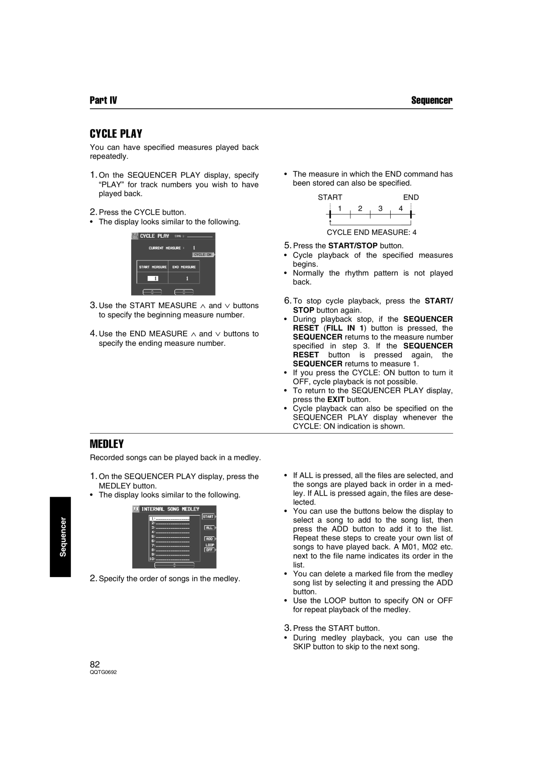 Panasonic SX-KN2600, SX-KN2400 manual Cycle Play, Medley 