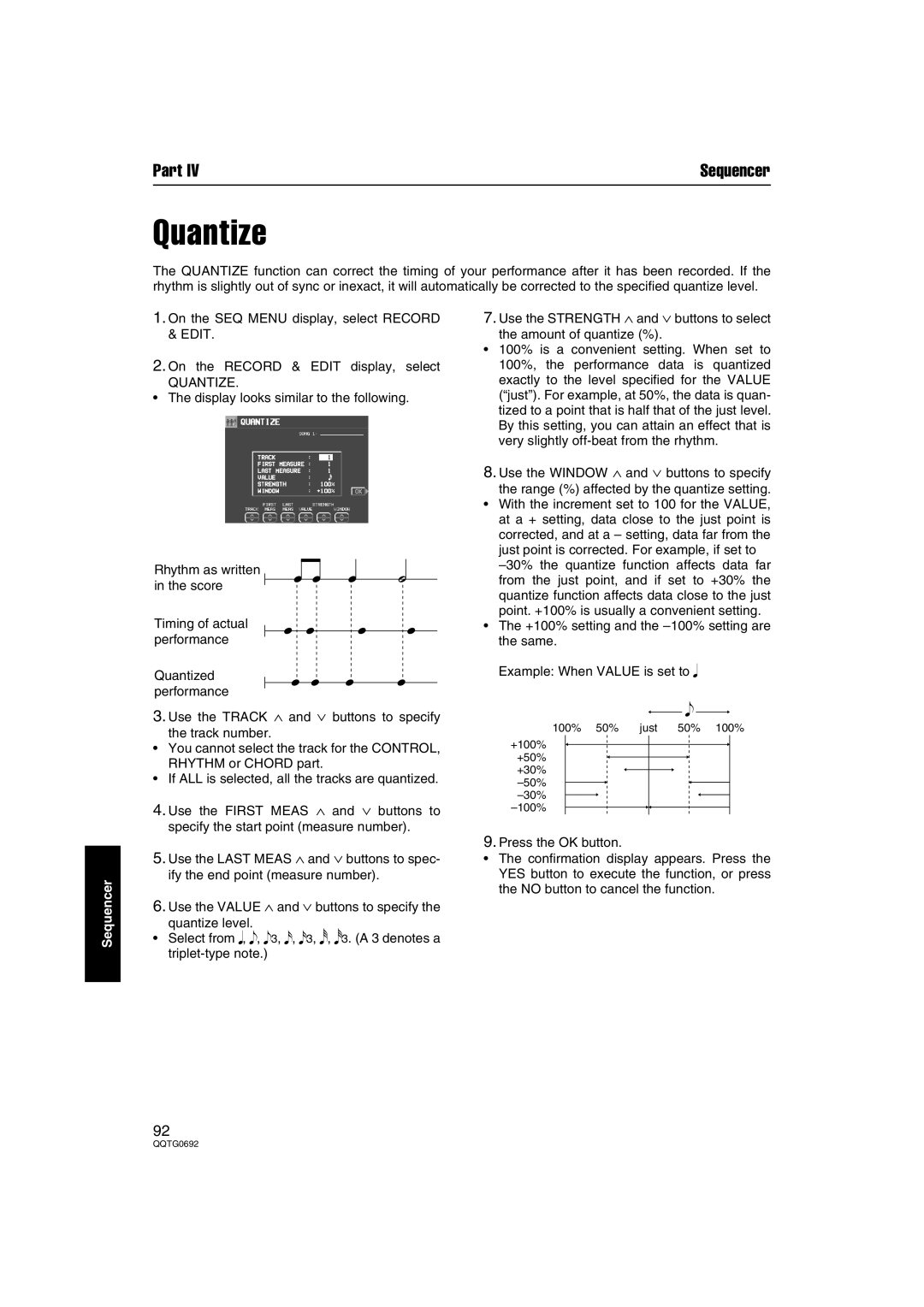 Panasonic SX-KN2600, SX-KN2400 manual Quantize 