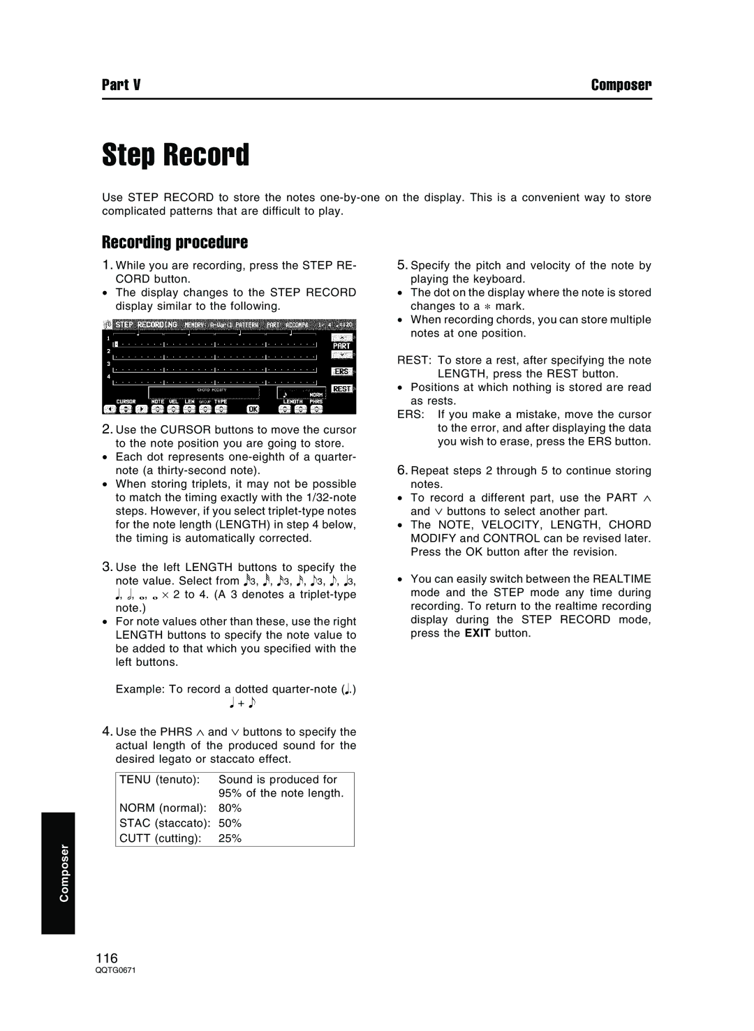 Panasonic SX-KN7000 operating instructions 116 