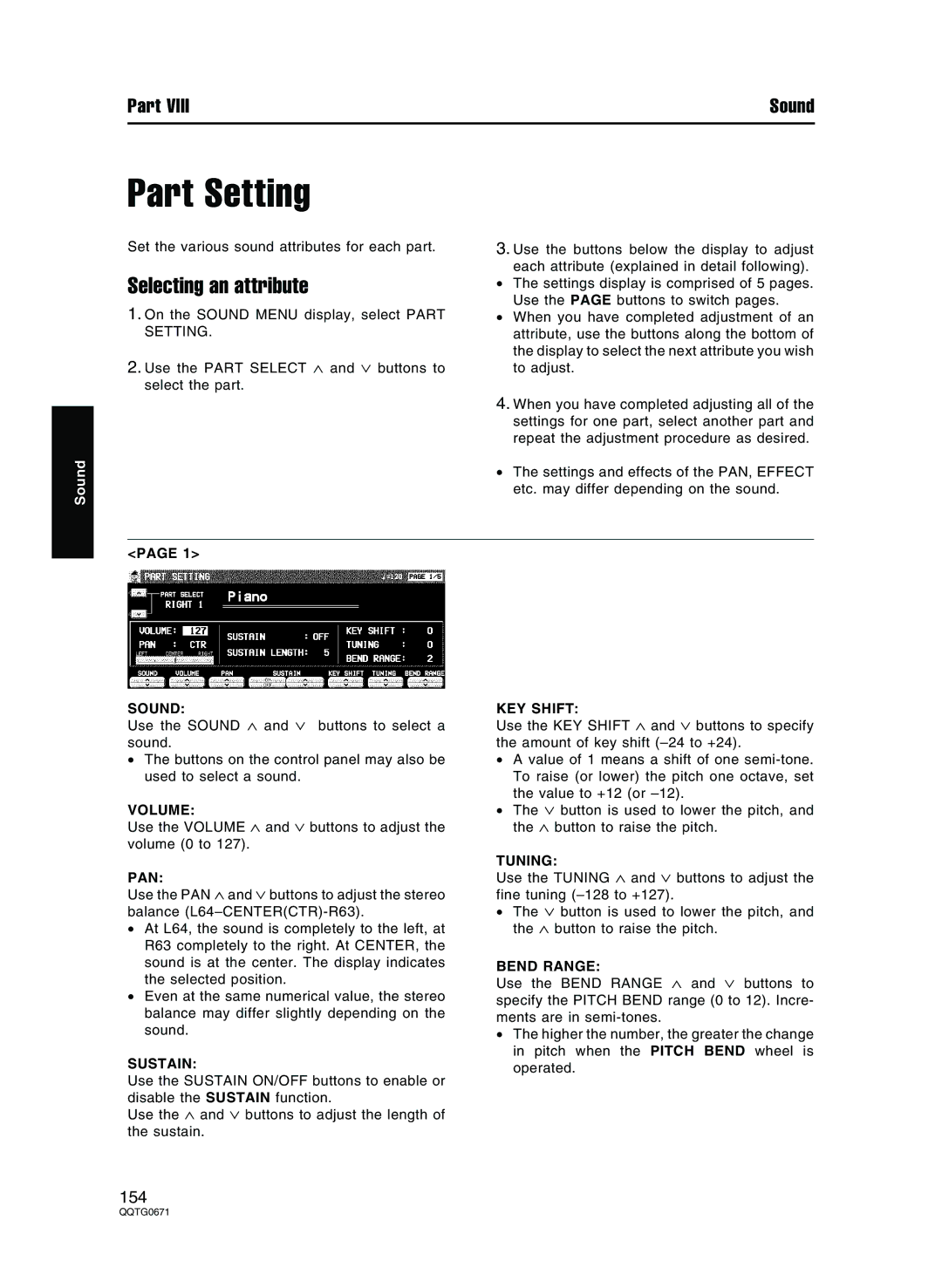 Panasonic SX-KN7000 operating instructions Selecting an attribute 