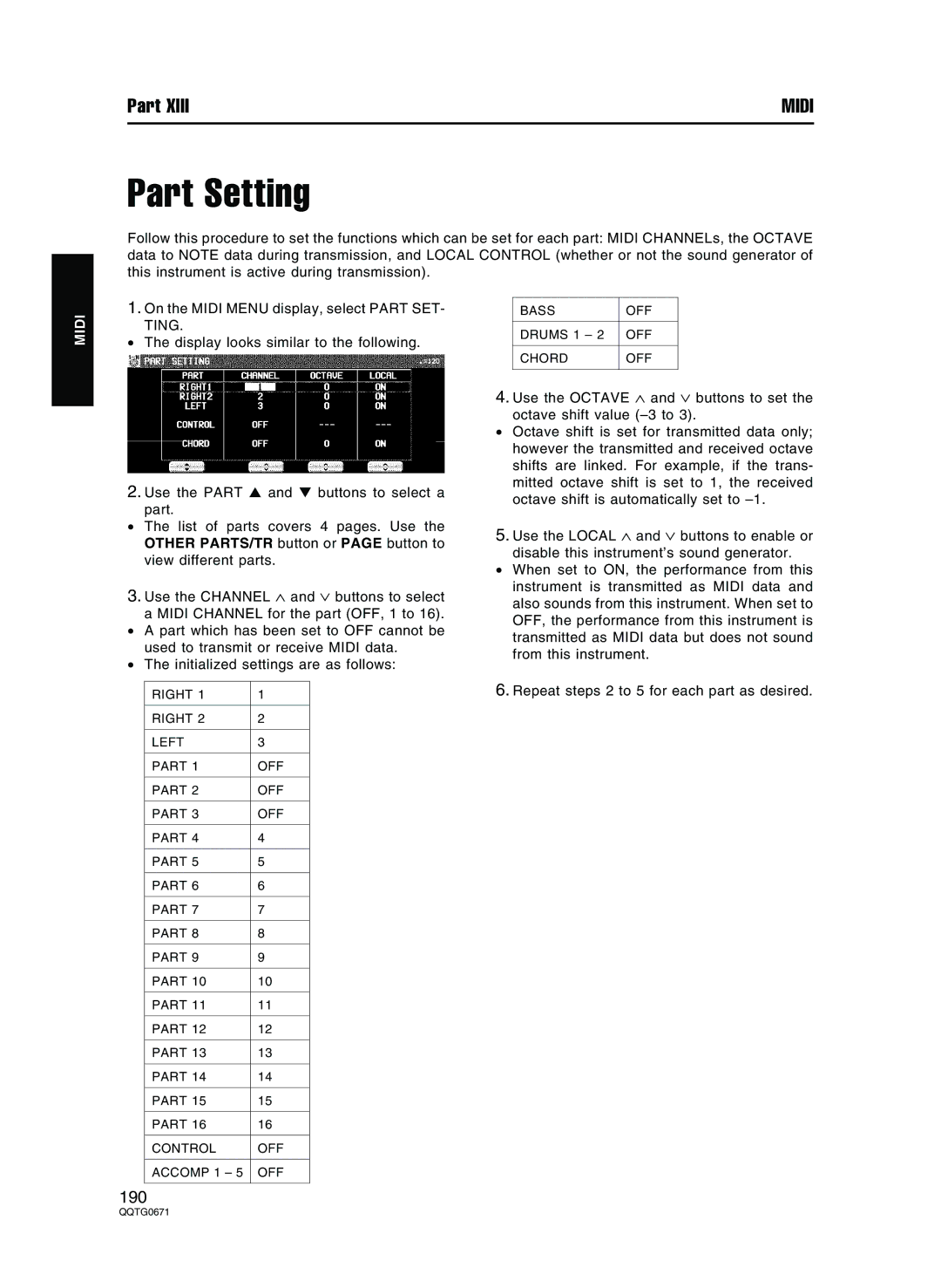 Panasonic SX-KN7000 operating instructions 190 