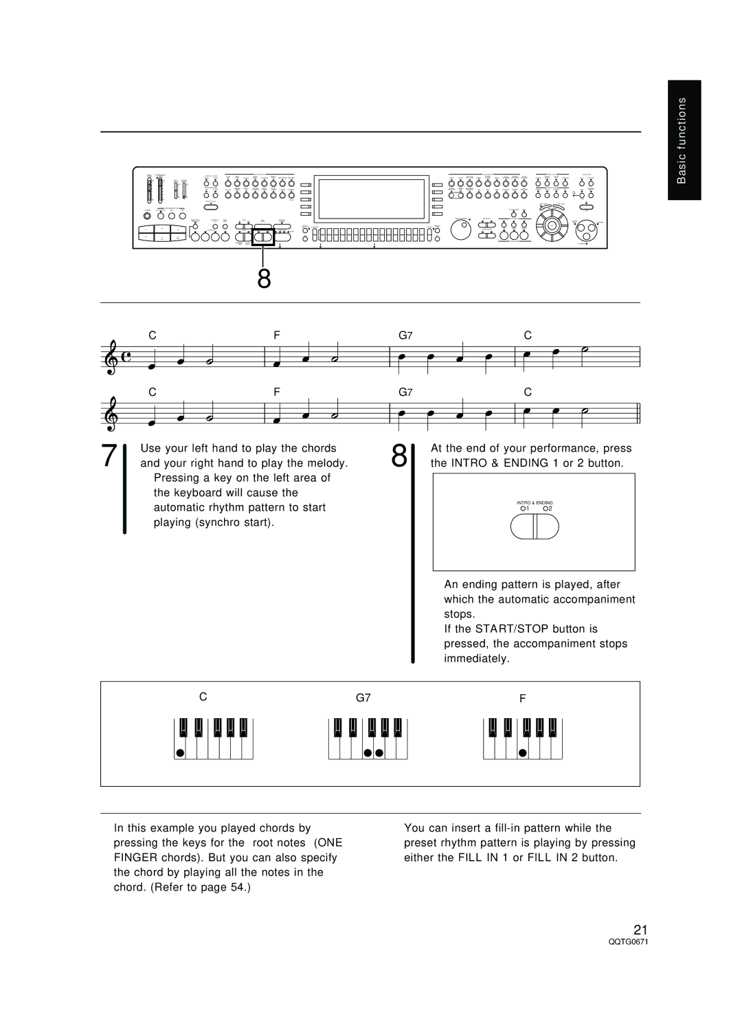 Panasonic SX-KN7000 operating instructions Intro & Ending 