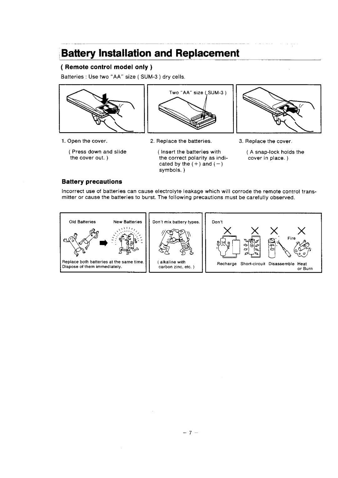 Panasonic TC-1480Z, TC-1471AR, TC-1471ZR manual 