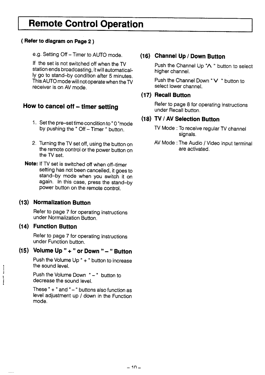 Panasonic TQB4G0019, TC-14L3Z manual 