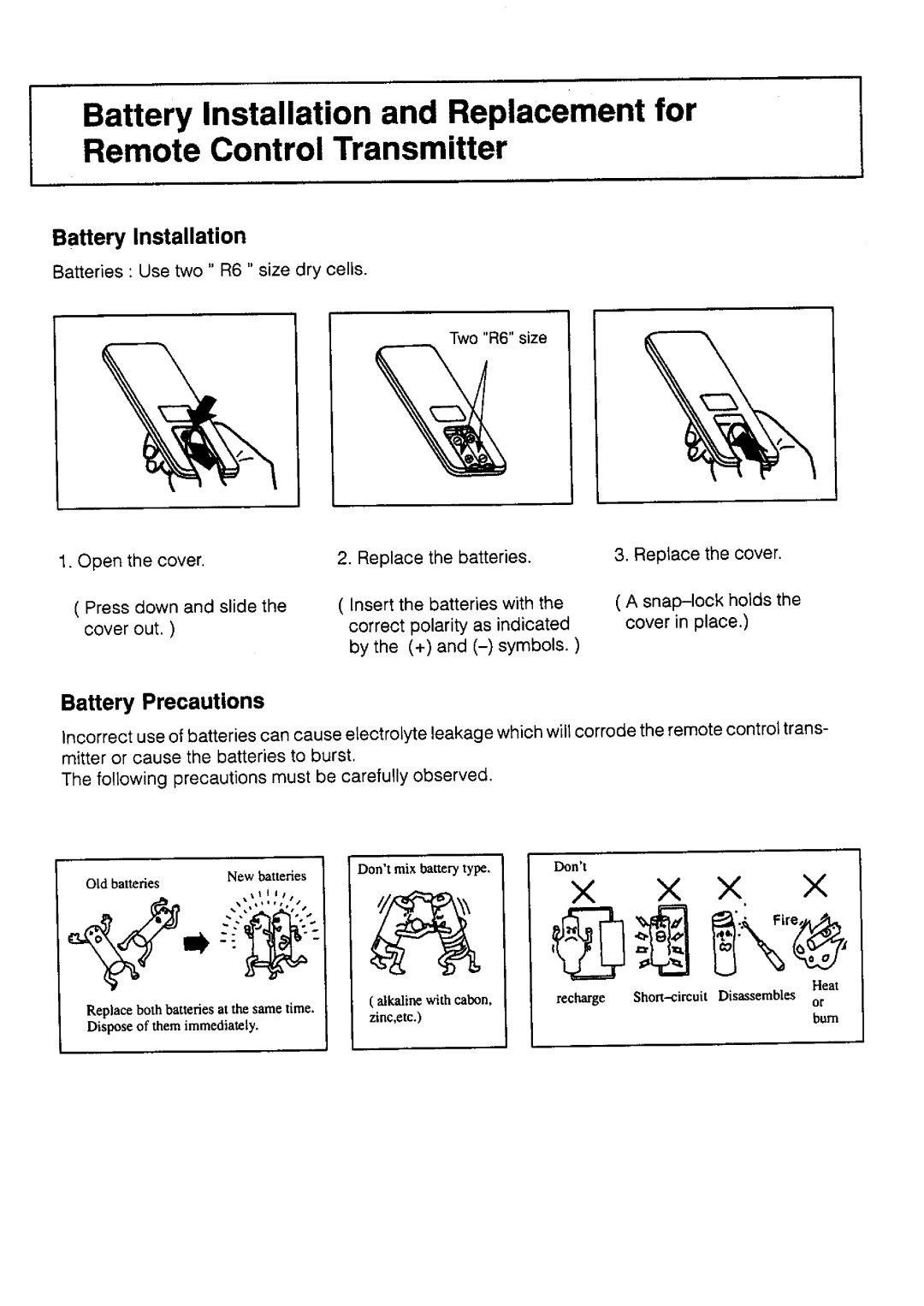 Panasonic TC-14L3Z, TQB4G0019 manual 