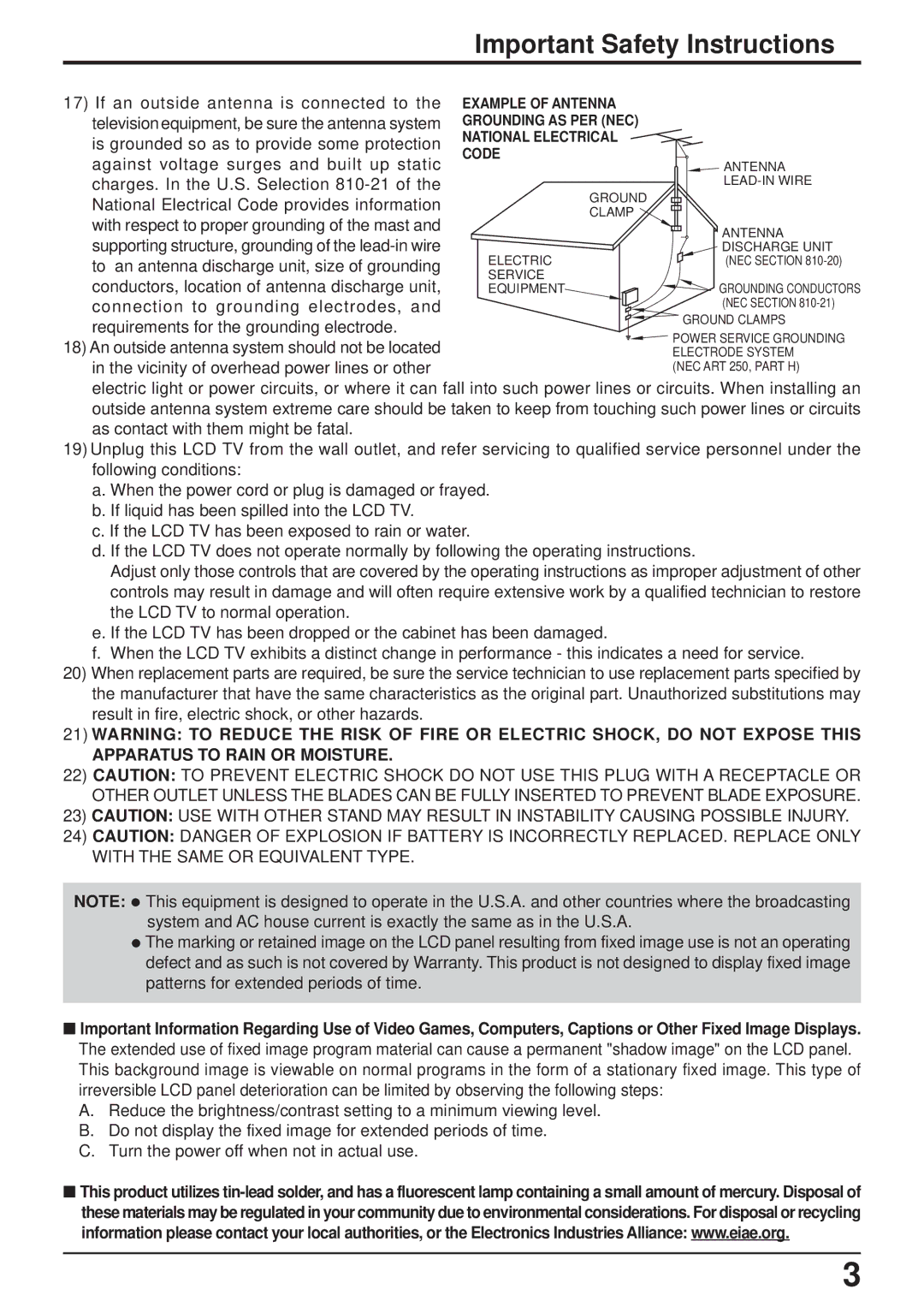 Panasonic TC-14LA1 manual 