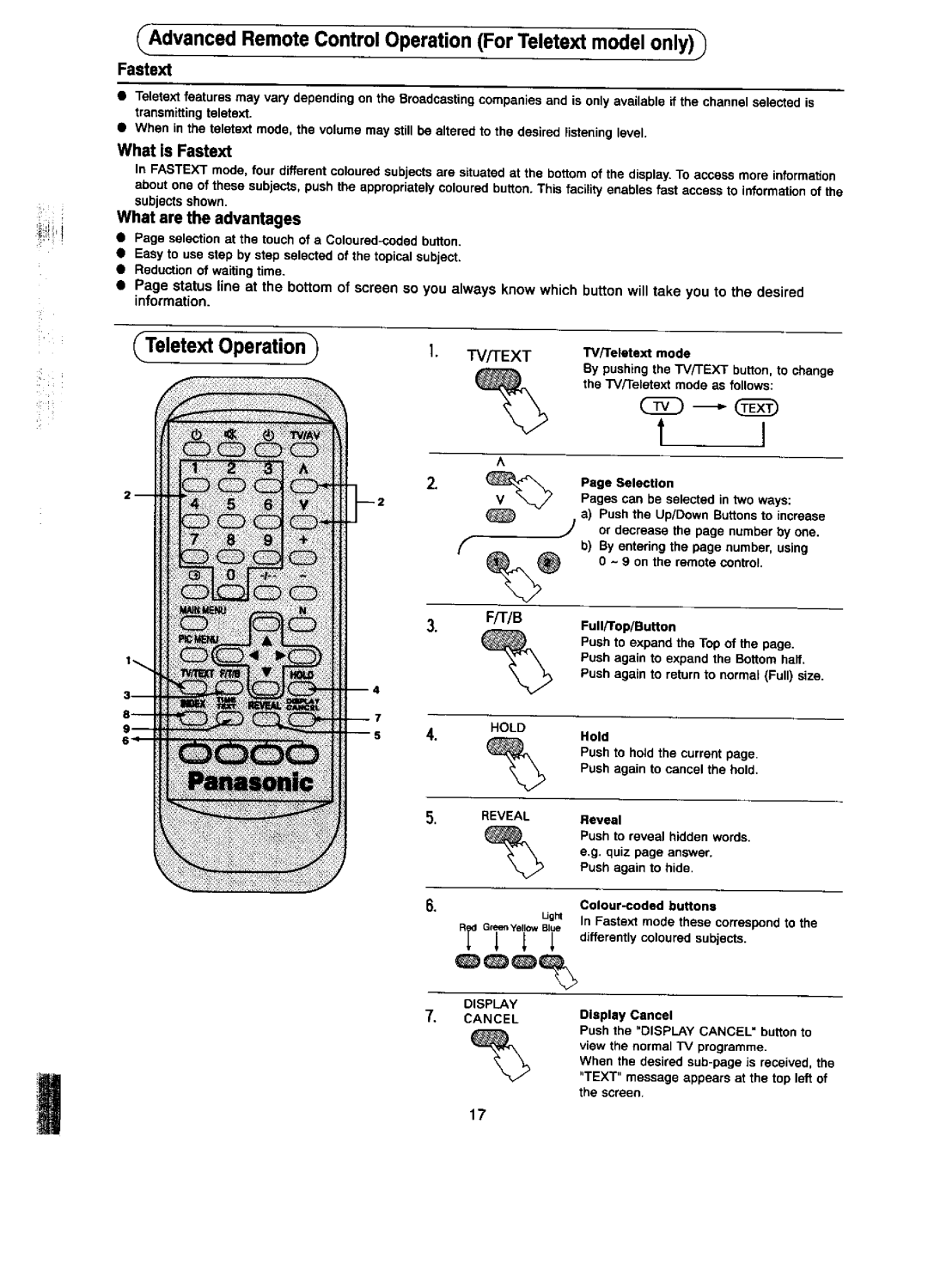 Panasonic TC-14ST15A, TC-14ST15M, TX-14ST15M manual 