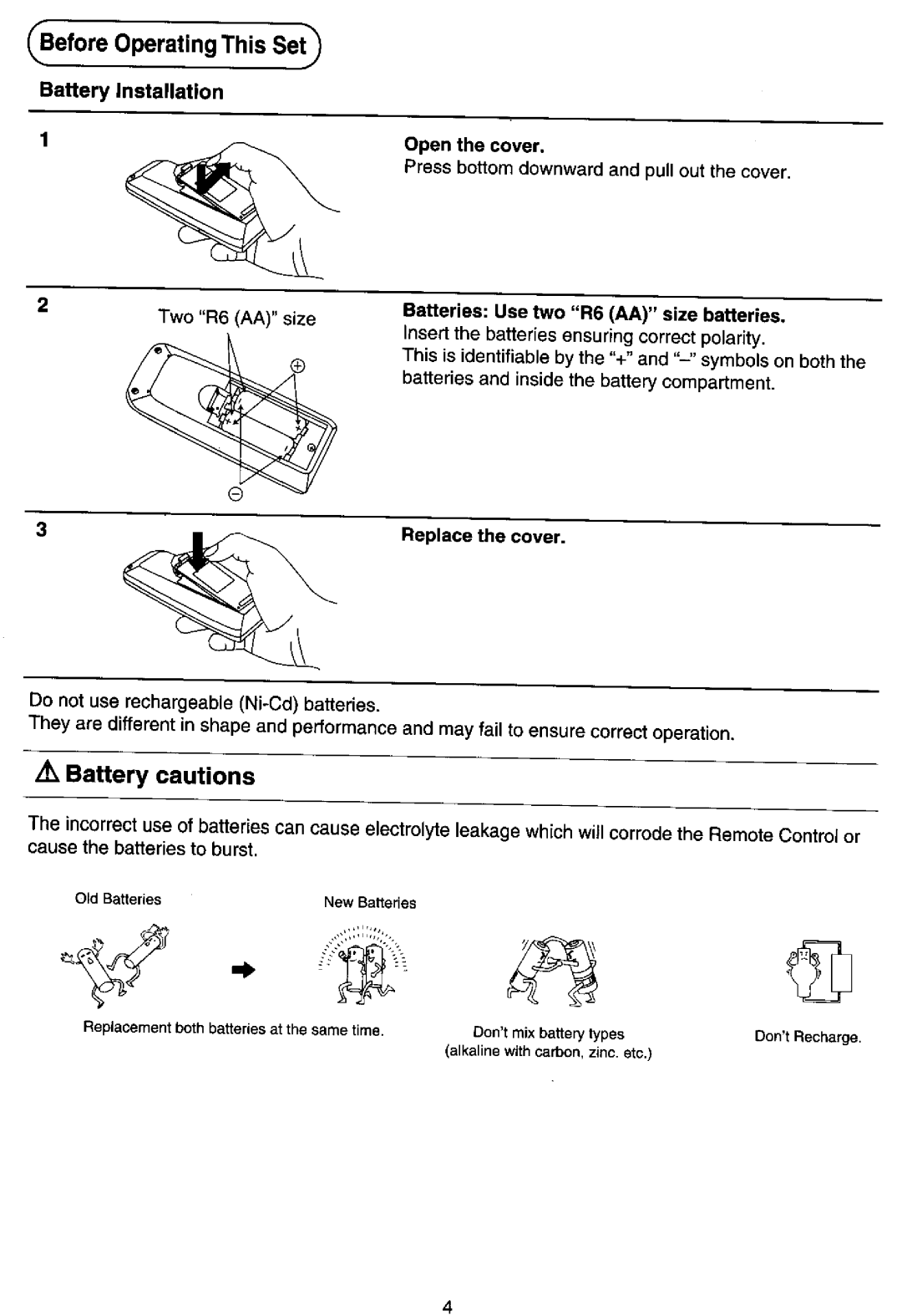 Panasonic TC-14Z88A manual 