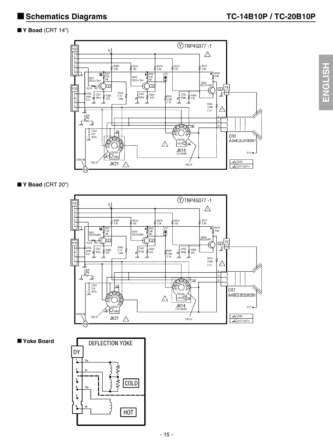 Panasonic TC-20B10P service manual Schematics Diagrams 