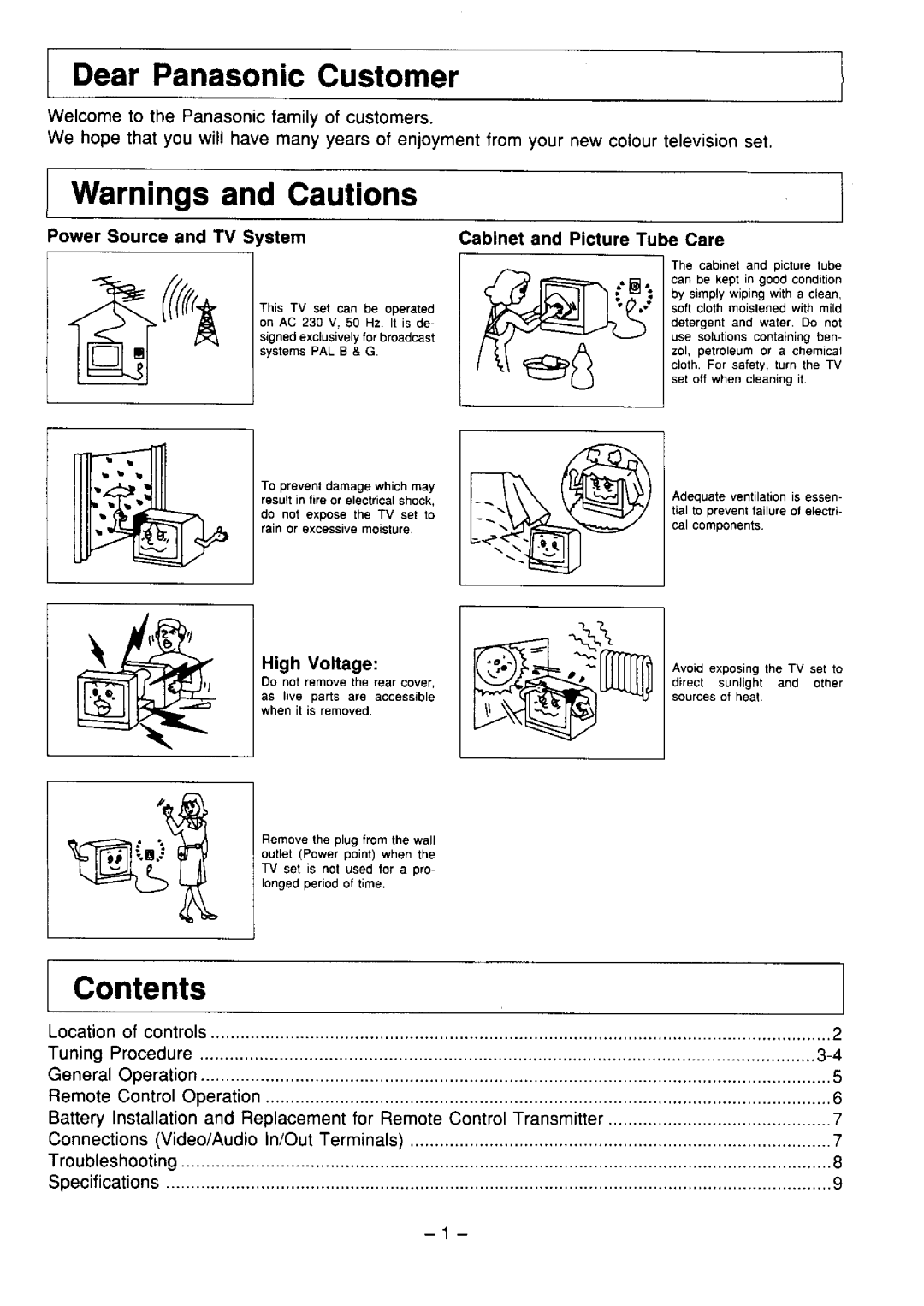 Panasonic TC-21L1Z manual 