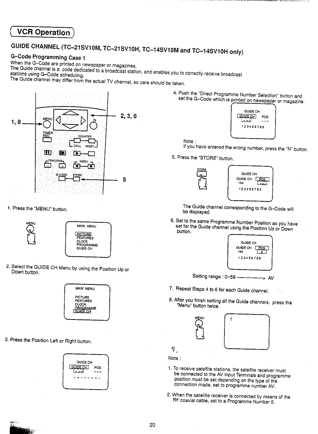 Panasonic TC-21SV10H, TC-21SV10S, TC-14SV10S, TC-21SV10M, TC-14SV10M, TC-14SV10H manual 