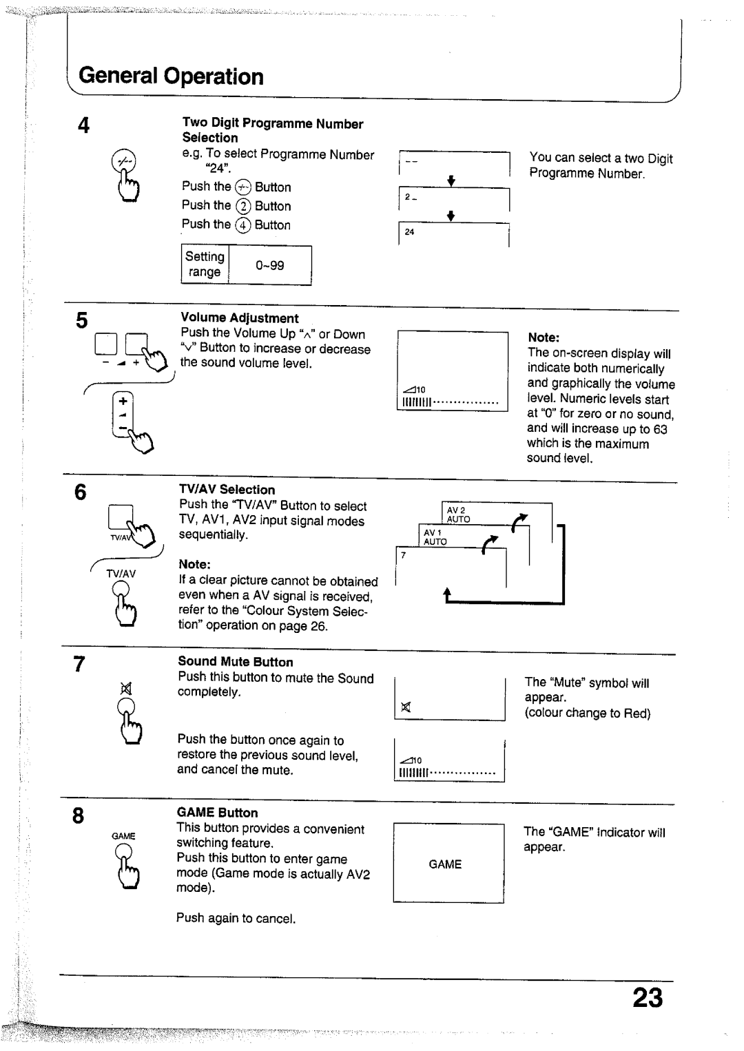 Panasonic TX-25AS1X, TC-25GF70R, TC-25V70T, TC-25GF72G, TC-25V70R, TC-25GF72H manual 