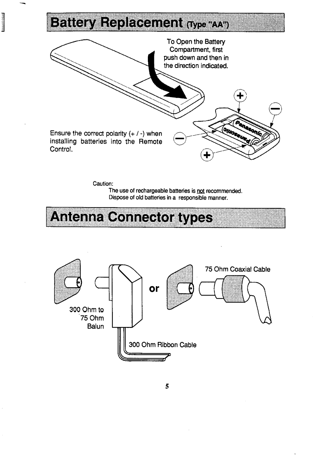 Panasonic TC-59R62, TC-25L2Z manual 