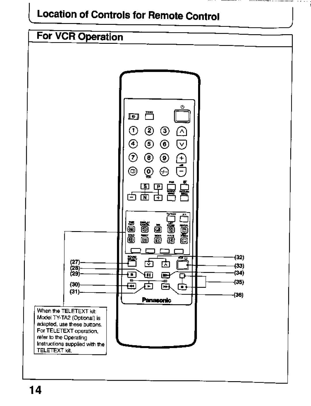 Panasonic TC-26T1Z manual 