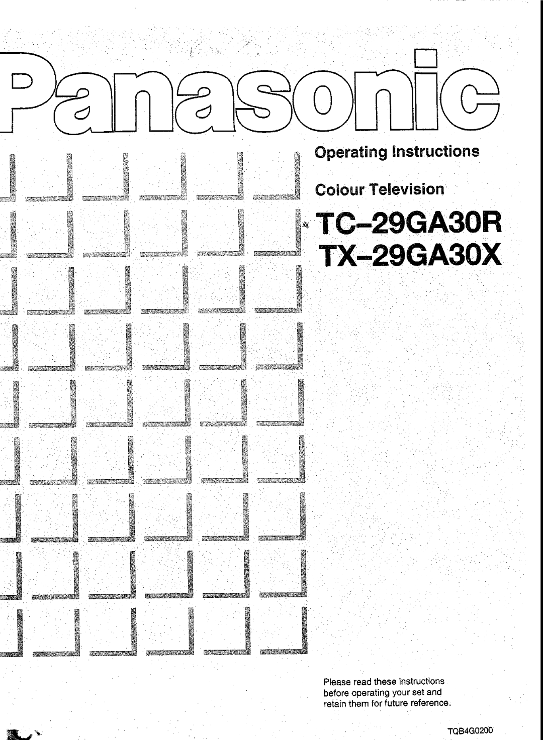 Panasonic TX-29GA30X, TC-29GA30R manual 