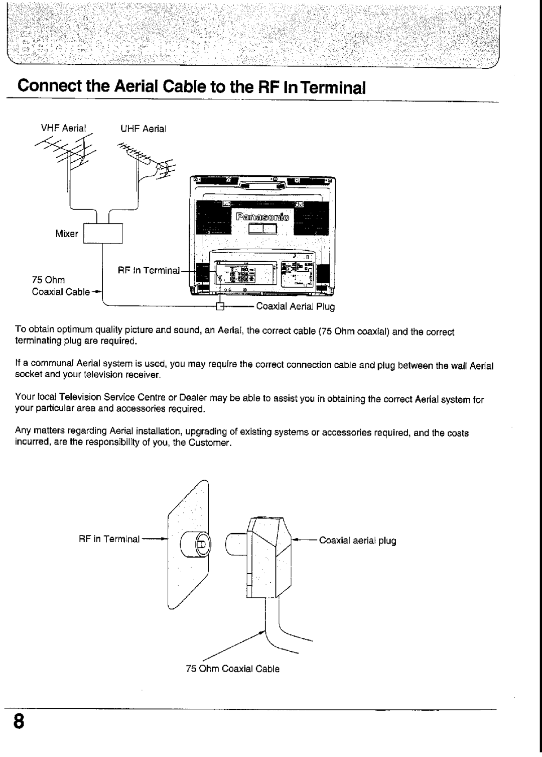 Panasonic TC-29GF80 Series, TC-29GF85 Series, TC-33GF85 Series, TC-29GF82 Series, TX-33GF85 Series manual 