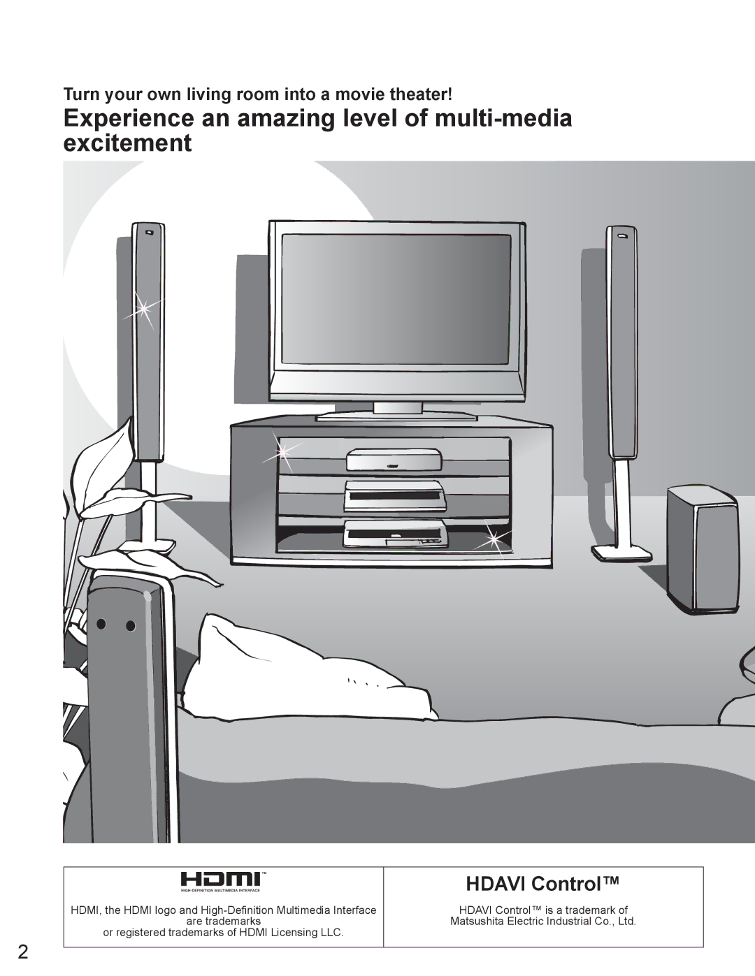 Panasonic TC-32LX60C, TC-32LX60L, TC-26LX60L, TC 23LX60 manual Experience an amazing level of multi-media excitement 