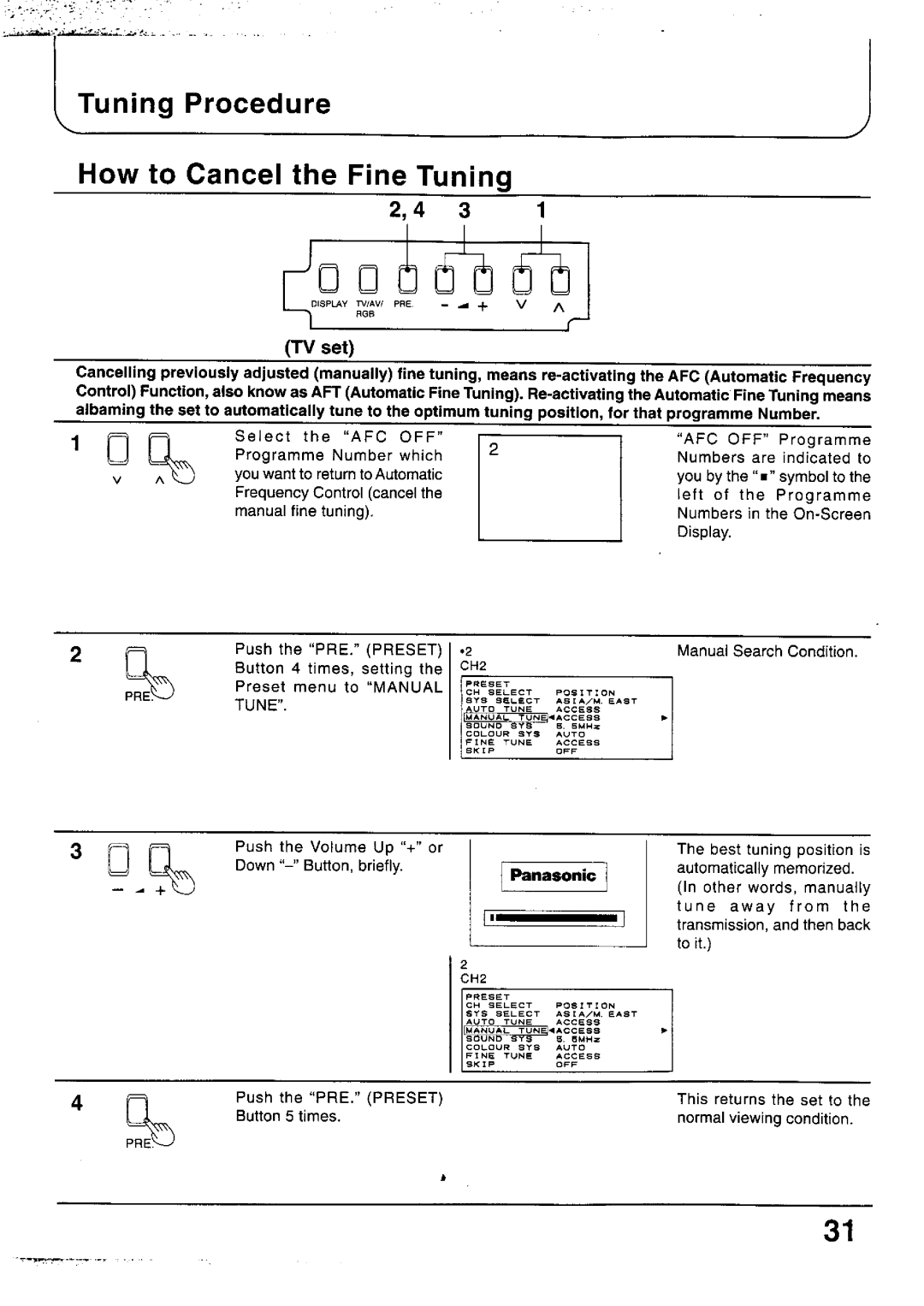 Panasonic TC-29P100 Series, TC-33P100 Series, TX-79P100 Series, TX-29P100 Series, TX-33P100 Series, TX-68P100 Series manual 