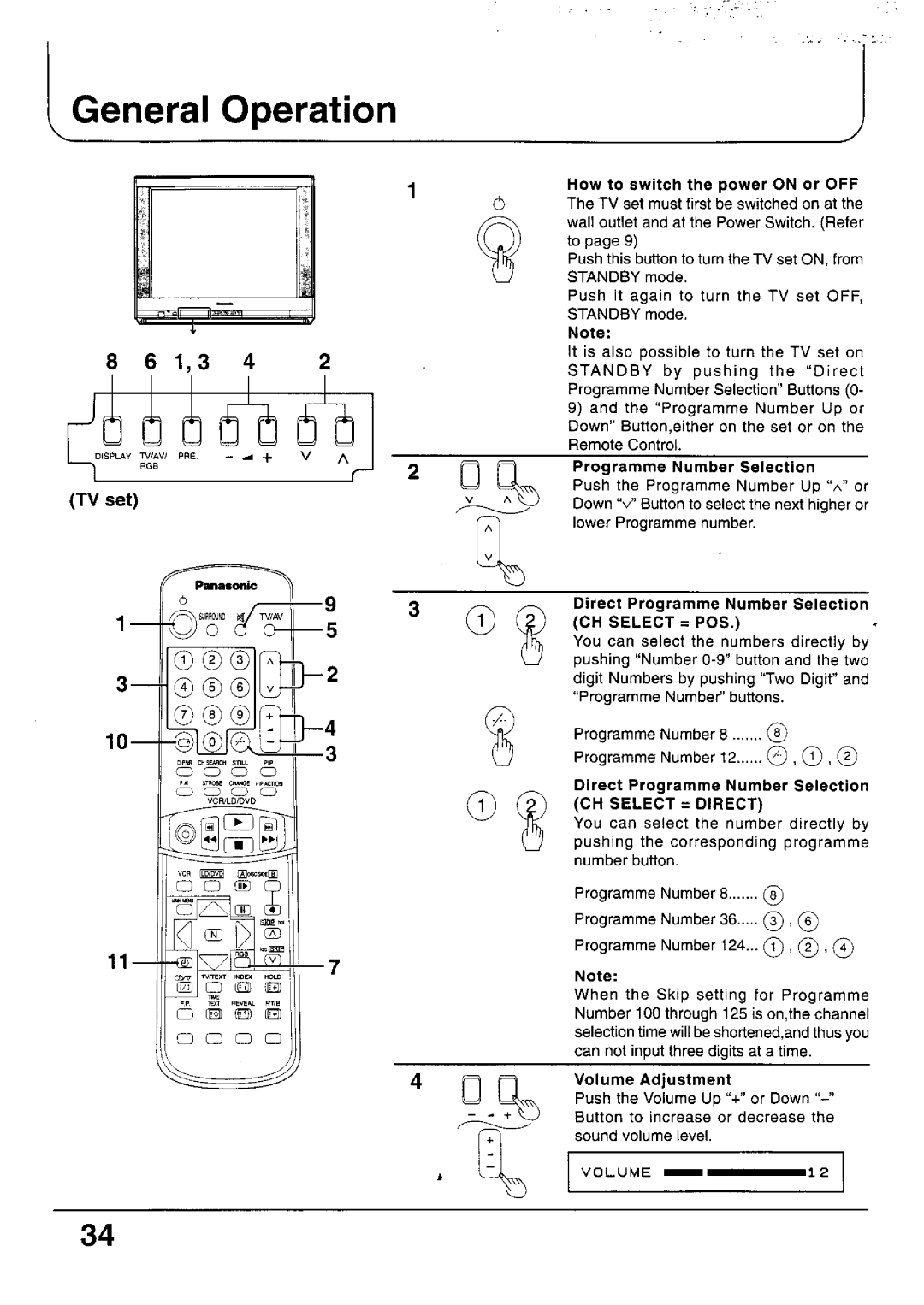 Panasonic TX-33P100 Series, TC-33P100 Series, TC-29P100 Series, TX-79P100 Series, TX-29P100 Series, TX-68P100 Series manual 