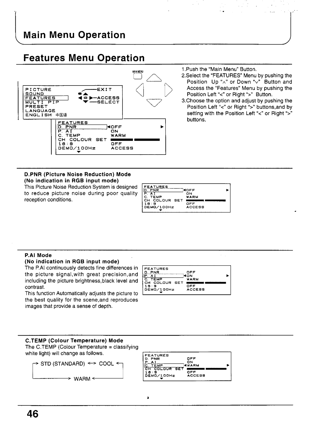 Panasonic TX-33P100 Series, TC-33P100 Series, TC-29P100 Series, TX-79P100 Series, TX-29P100 Series, TX-68P100 Series manual 