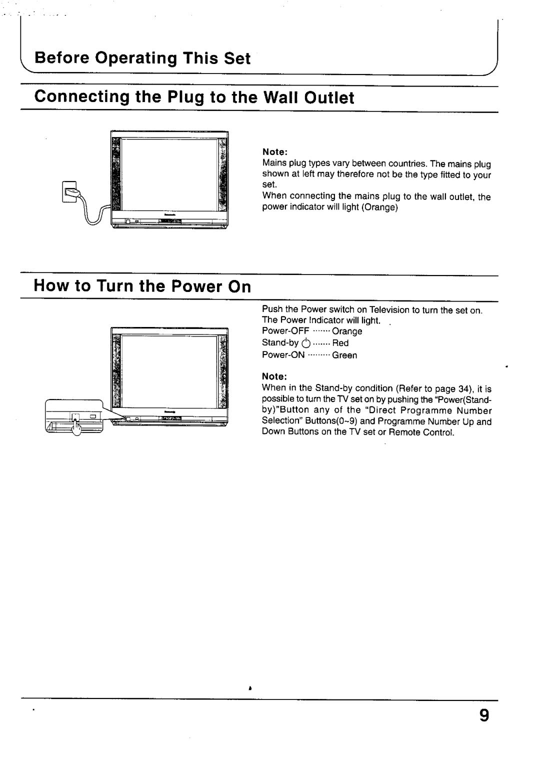 Panasonic TX-29P100 Series, TC-33P100 Series, TC-29P100 Series, TX-79P100 Series, TX-33P100 Series, TX-68P100 Series manual 