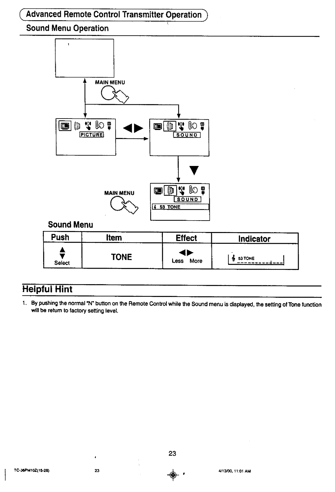 Panasonic TC-36PM10Z manual 