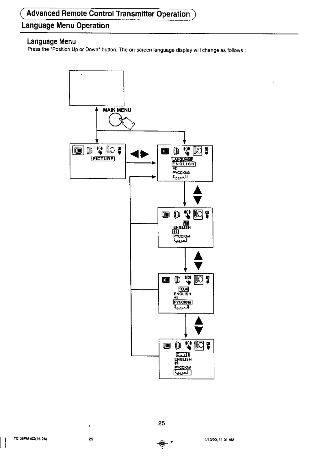 Panasonic TC-36PM10Z manual 