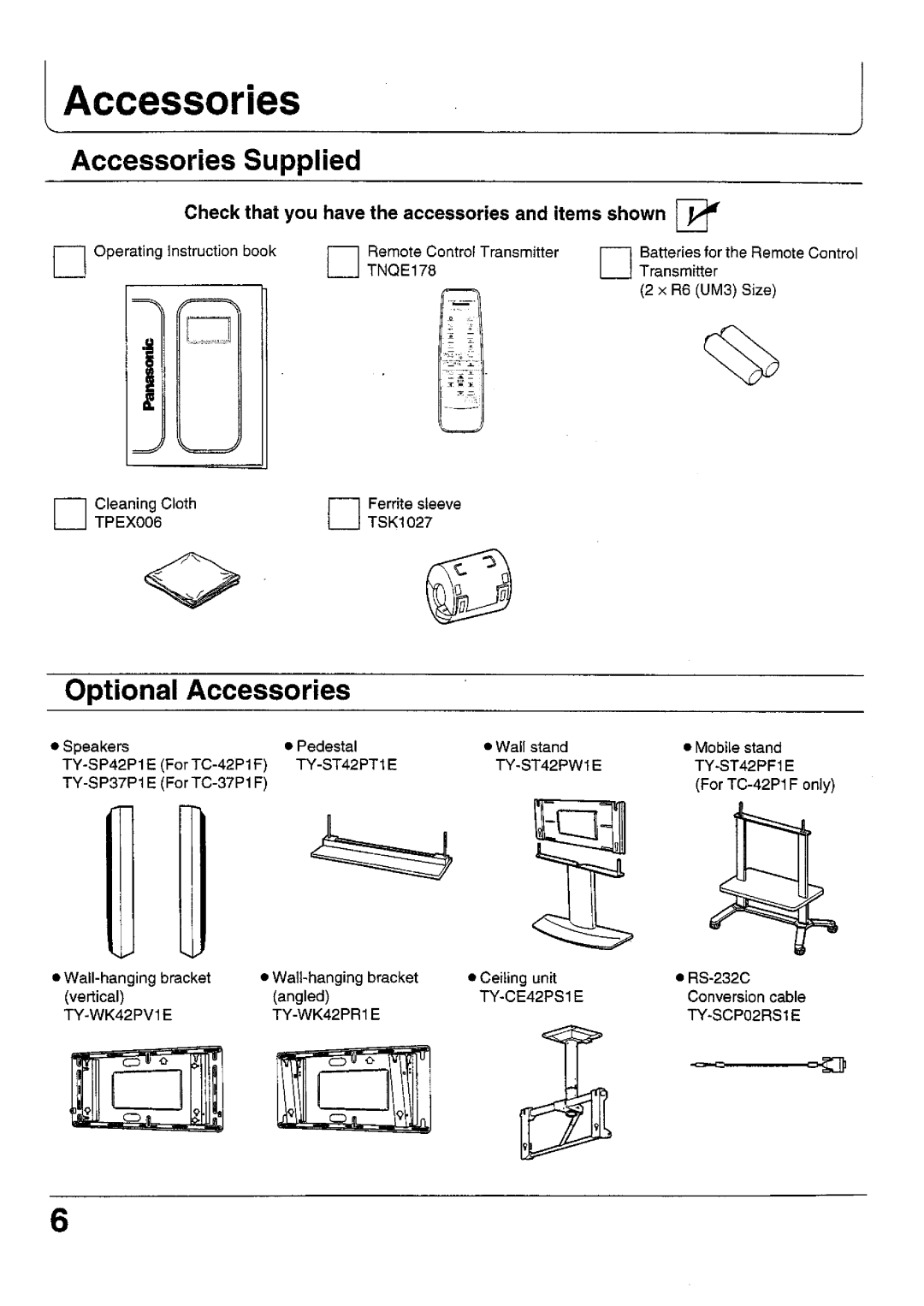 Panasonic TC 42P1F, TC-37P1F manual 