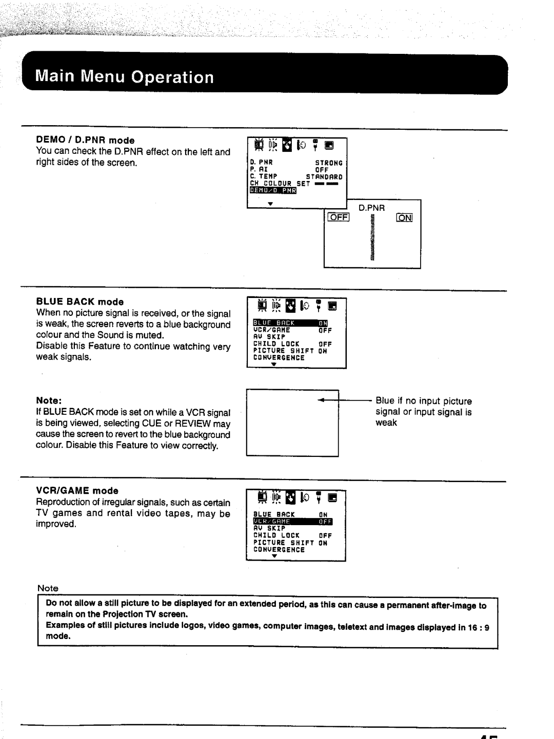 Panasonic TX-43P15, TC-43P15, TC-51P15, TX-51P15 manual 