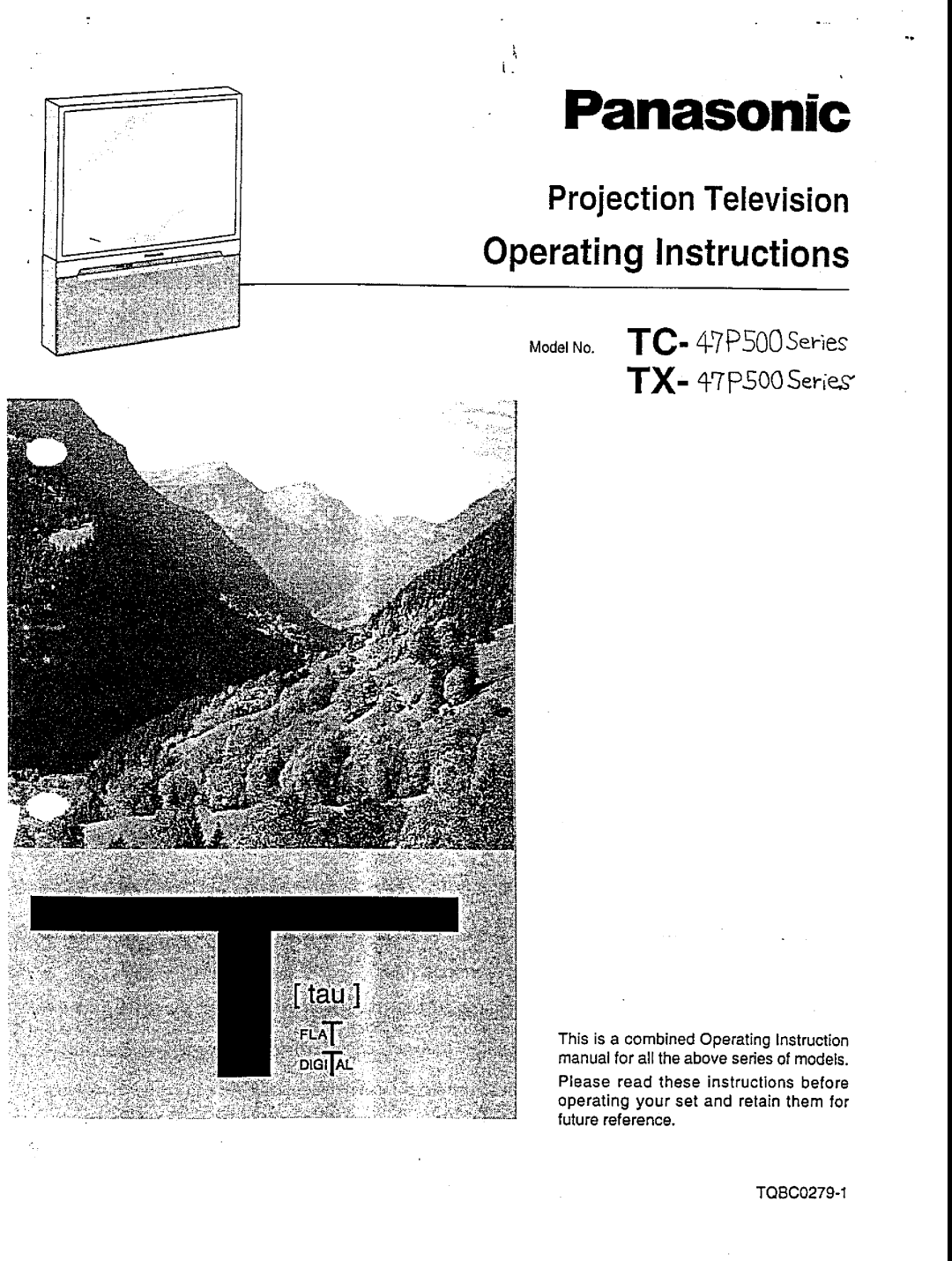 Panasonic TX-47P500 Series, TC-47P500 Series manual 