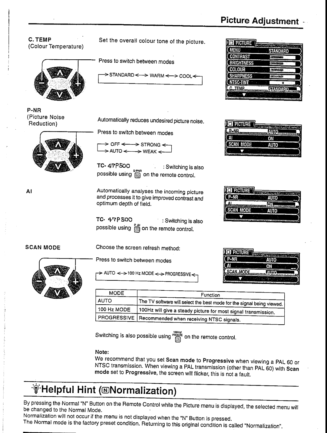 Panasonic TX-47P500 Series, TC-47P500 Series manual 