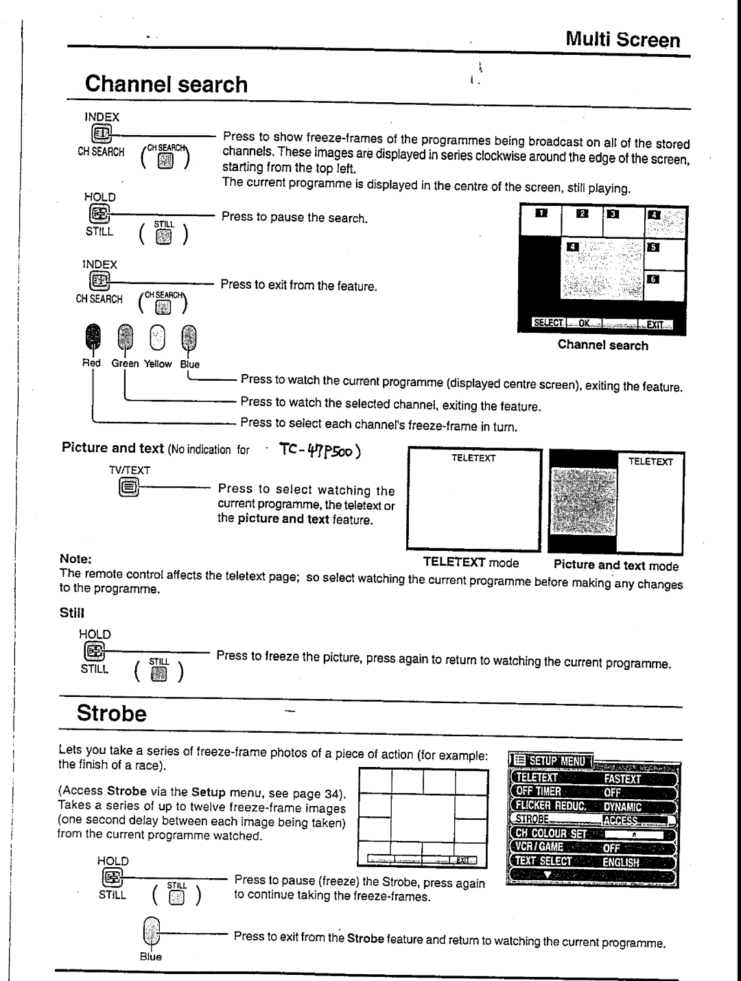 Panasonic TX-47P500 Series, TC-47P500 Series manual 