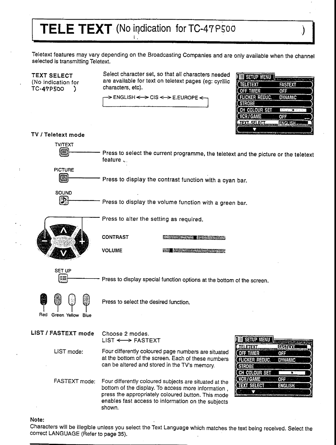 Panasonic TC-47P500 Series, TX-47P500 Series manual 